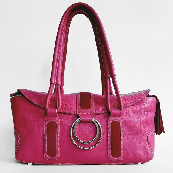 Hot Pink Billy Bag London Sachel - Picture 2 of 14